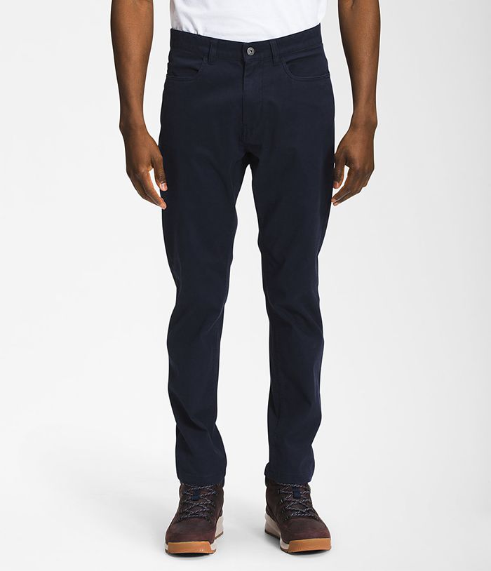 The North Face Mens Pants 5-Pocket Bedford Corduroy 314ENFCXH - Navy